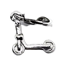 Scooter Charm Silver Alloy