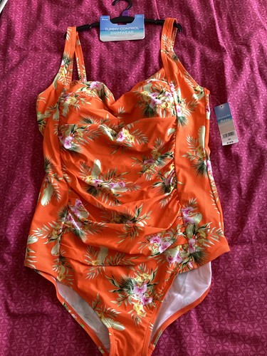 Bnwt bright orange floral - bright,
