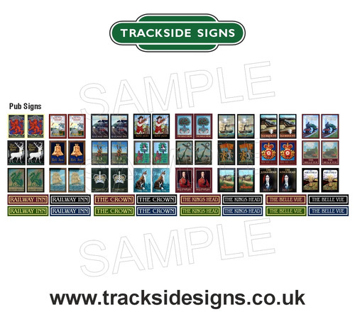 Die cut pub signs - cut,