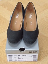 Gabor navy suede women's court shoes, size 5, great condition