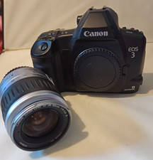 Canon EOS 3 - 35mm Film SLR Camera - Black body  & Zoom lens EF 28-90mm 4.5 5.6