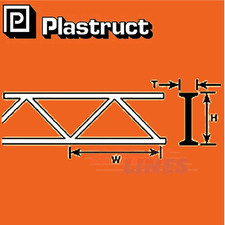 OPEN WEB TRUSS Sections range styrene ABS plastic polystyrene OWTS PLASTRUCT