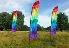 4m Feather Banner Flag, Ideal