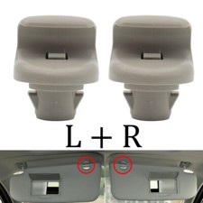 2Pcs Sun Visor Clip Holder Bracket For Nissan Qashqai J10 Juke F15 Tiida C12