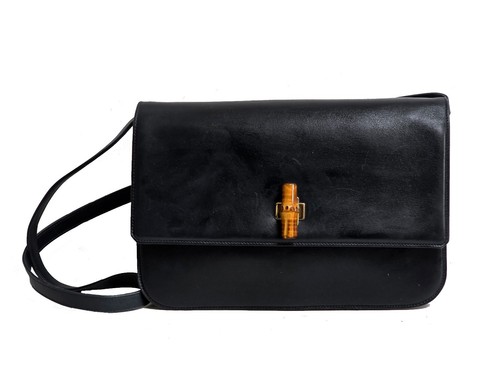 Gucci vintage leather bamboo - leather,