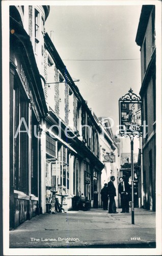 Brighton the lanes rppc - brighton,