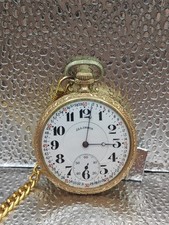 Illinois 16 Ligne A.Lincoln Railroad Grade Pocket Watch - Gold Filled Case