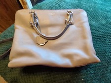 Radley Grey Leather Laptop Bag