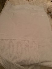 Vintage White Candle wick Bedspread No Fringe Double