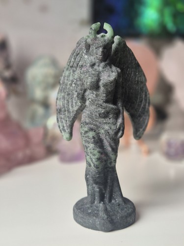 Ruby zoisite winged goddess - ruby,