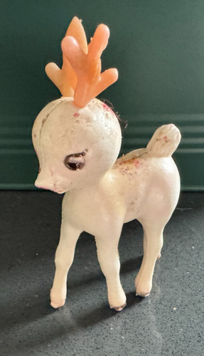 Vintage soft plastic deer - plastic,