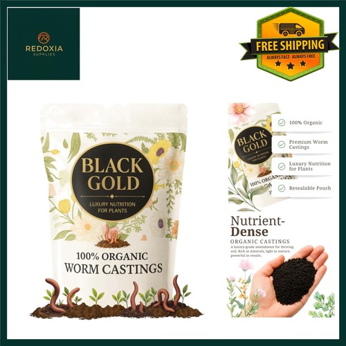 Black gold worm castings - worm, –