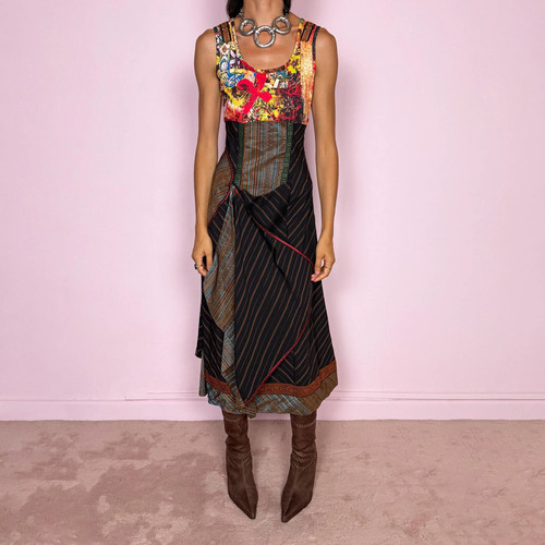 Vintage draped midi - vintage,