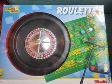 Roulette Set Deluxe Complete Plastic Wheel/Chips Felt Layout Steel Ball by simba