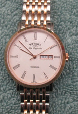 Rotary Limited Edition "Les Originales" Men’s 38mm Watch, Rose Gold and Silver