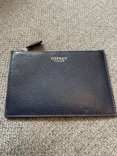 Osprey Coin Leather Purse Navy