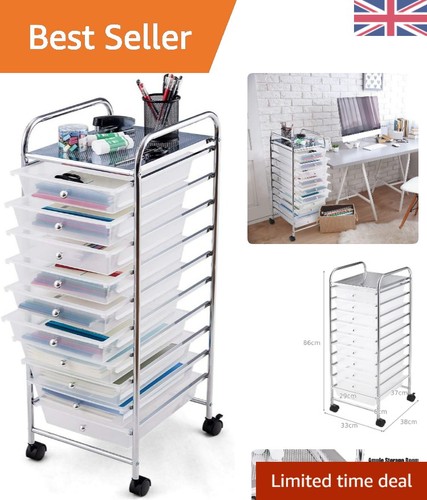 Clear drawer mobile - clear, 10-drawer