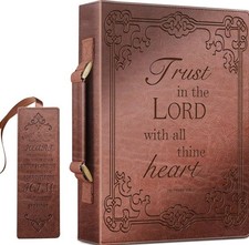 Classic Bible Cover PU Leather Carrying Book Case Medium