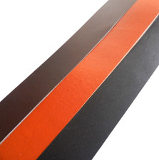 Clearance 2mm Thick Veg Tan Leather Belt Straps Blanks Brown - Black - Tan