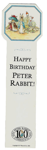 1993 beatrix potter bookmark - potter,