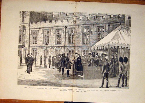Old antique print egyptian war - antique,