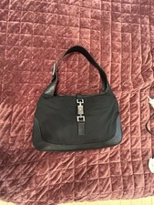 Gucci Jackie 1961 Shoulder Bag Medium Black Leather/Canvas