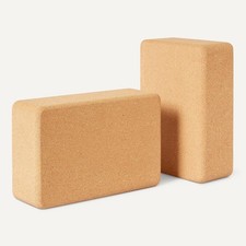 2x Cork Yoga Blocks Fitness