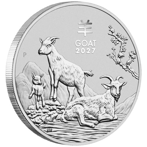 2027 year the goat silver - goat,