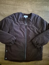 M&S PADDED STORMWEAR JACKET - DARK CHOC BROWN - ZIPPED - S