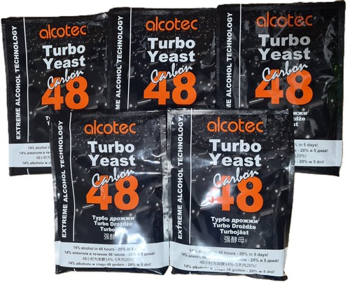 Alcotec turbo yeast - carbon, 48