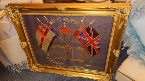 Ww1 military silk with - with, the