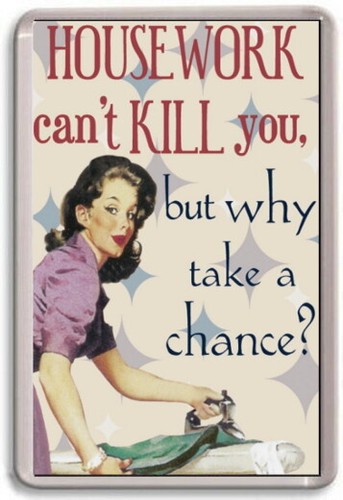 Fridge magnet housework - -,
