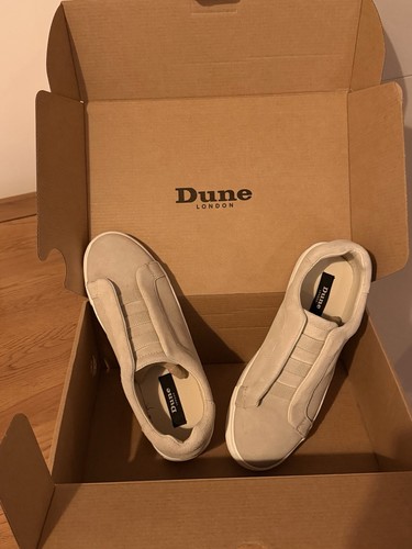 Dune london beige suede - beige, slip
