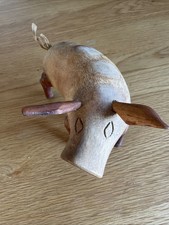 Wooden Ornamental Pig Ornament Home Decor