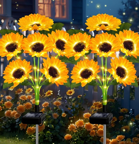 2pack sunflower solar garden - 2pack,