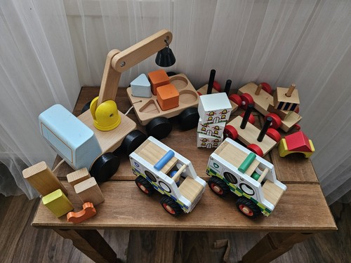 Wooden vehicle toy - wooden,