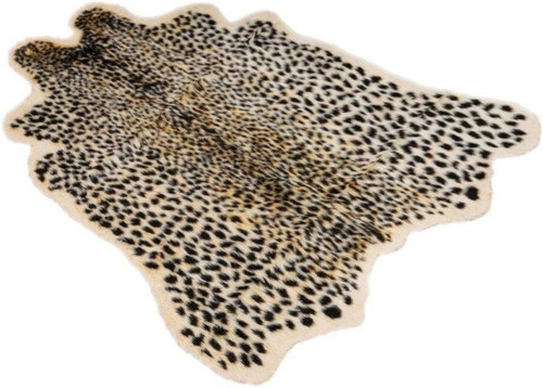 Faux cheetah area rug - faux,