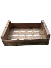Vintage Rustic Wooden Fruit And Vegetable Crate Storage Bushel Box