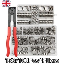 130x Single Ear Hose Clamps