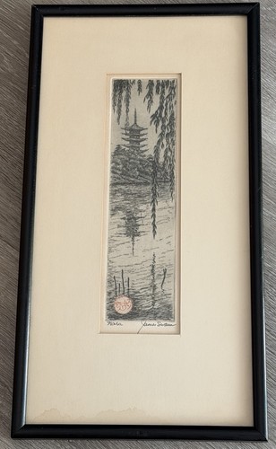 James swann signed drypoint - swann,