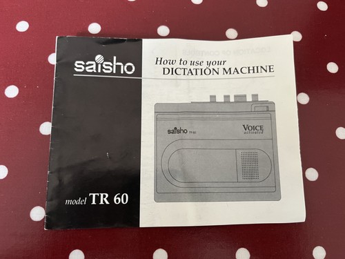 Saisho dictation machine model - saisho,