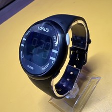 Lorus Digital Black Silicone