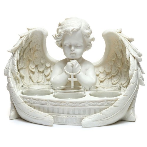 Cherub praying tealight - cherub,