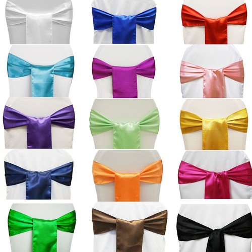 Satin chair sashes bows for - satin,
