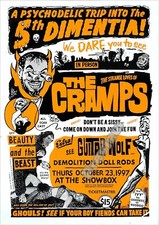 The Cramps 1997 Concert Music Advert Vintage Print Poster Wall Picture A4 +