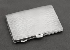 Original Art Deco Sterling Silver Cigarette Case By Rothmans Hallmarked 1934