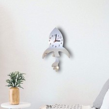 Space Rocket Acrylic Clock –