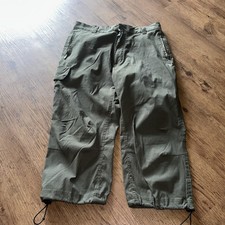 Men’s CragHoppers Walking Hiking Three-Quarter Trousers 36w Green Exc Con