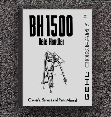 1500 bale handler owner - 1500, owner's