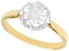 1920s Antique 1.07ct Diamond and 18ct Yellow Gold Solitaire Engagement Ring